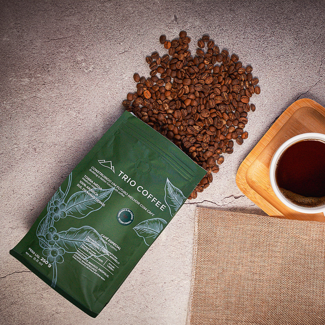 Café Especial 250g em Grãos – Trio Coffee